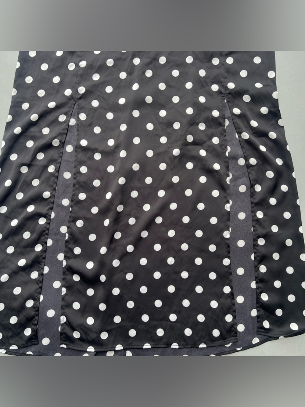 H&M Black Midi Skirt with White Polka Dots - Picture 5 of 5
